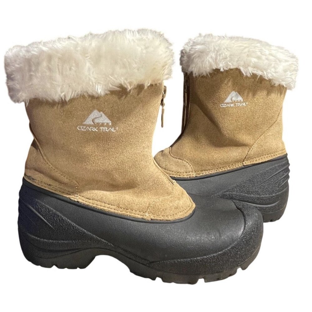 Ozark Trail Mid-Calf Women's Winter Thinsulated Insulated Boots Zippered Size 6